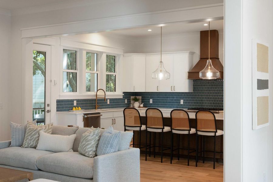 Furnished interior view inside a new home in , Isle Of Palms (Image 18). Furnished interior view inside a new home in , Isle Of Palms (Image 18).