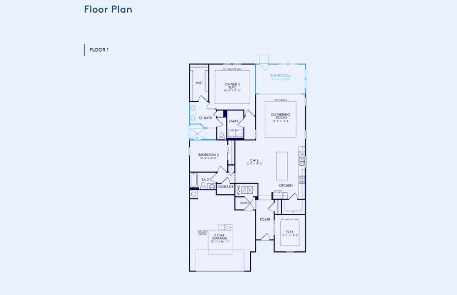 2D floor plan layout of this home in Waterways, Richmond Hill, GA (Image 5).
