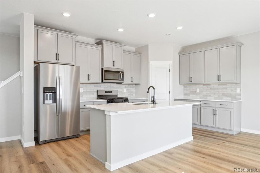 Furnished interior view inside a new home in , Commerce City (Image 6).