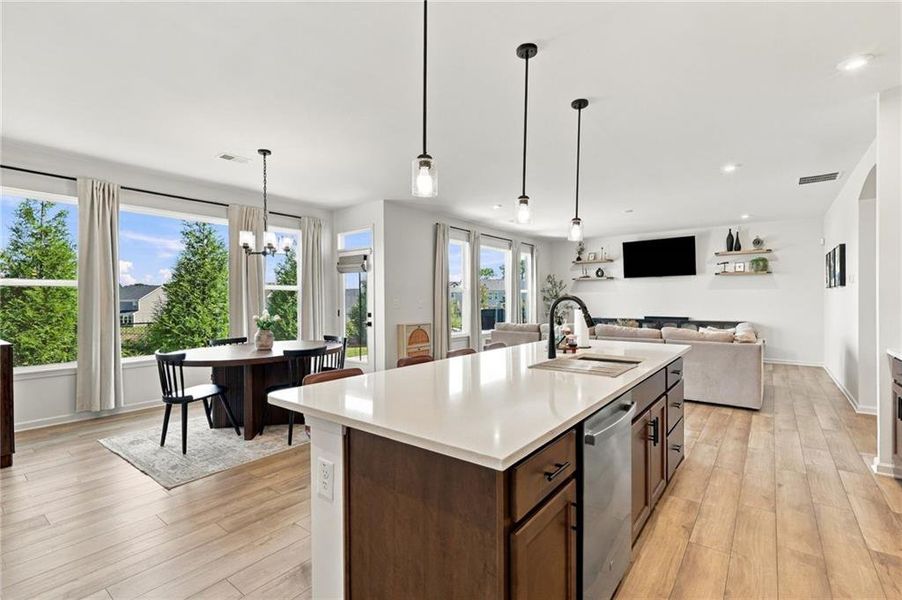 Furnished interior view inside a new home in Sweetbay Farm, Lawrenceville (Image 10).