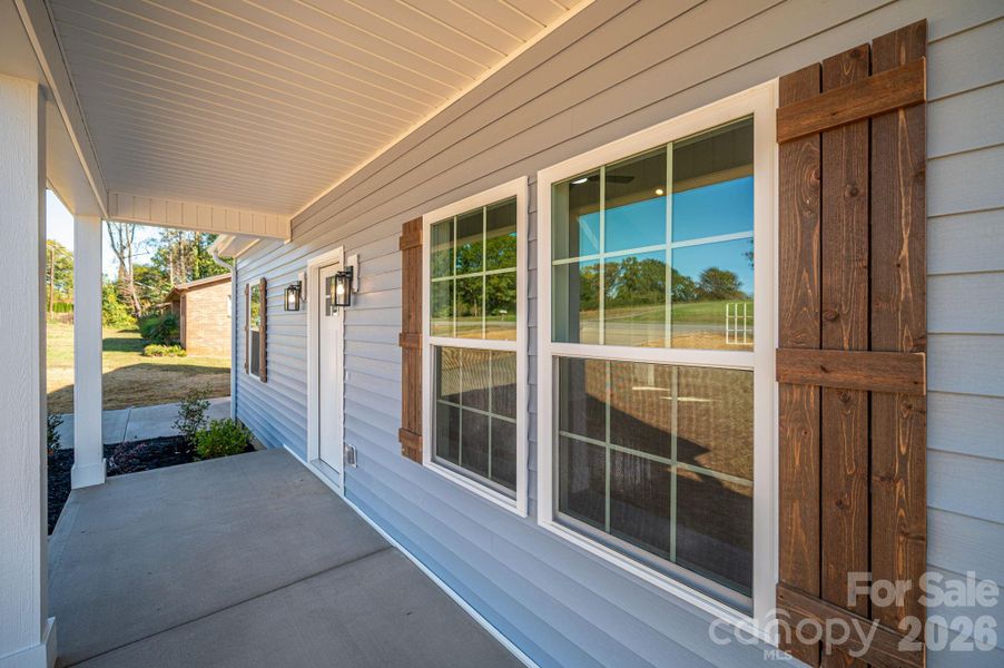 Exterior details and patio area of a home in , Hickory (Image 16).