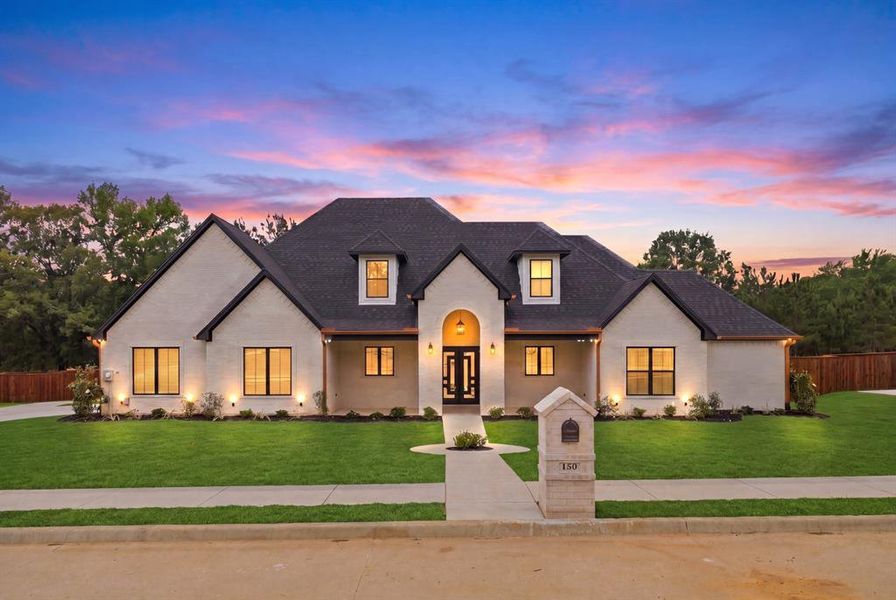 Front exterior of a new home in , Longview, TX, highlighting curb appeal (Image 25). Front exterior of a new home in , Longview, TX, highlighting curb appeal (Image 25).