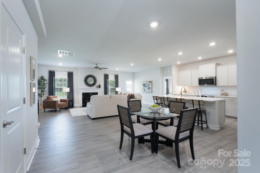 Furnished interior view inside a new home in Swann Hills, Statesville (Image 2).