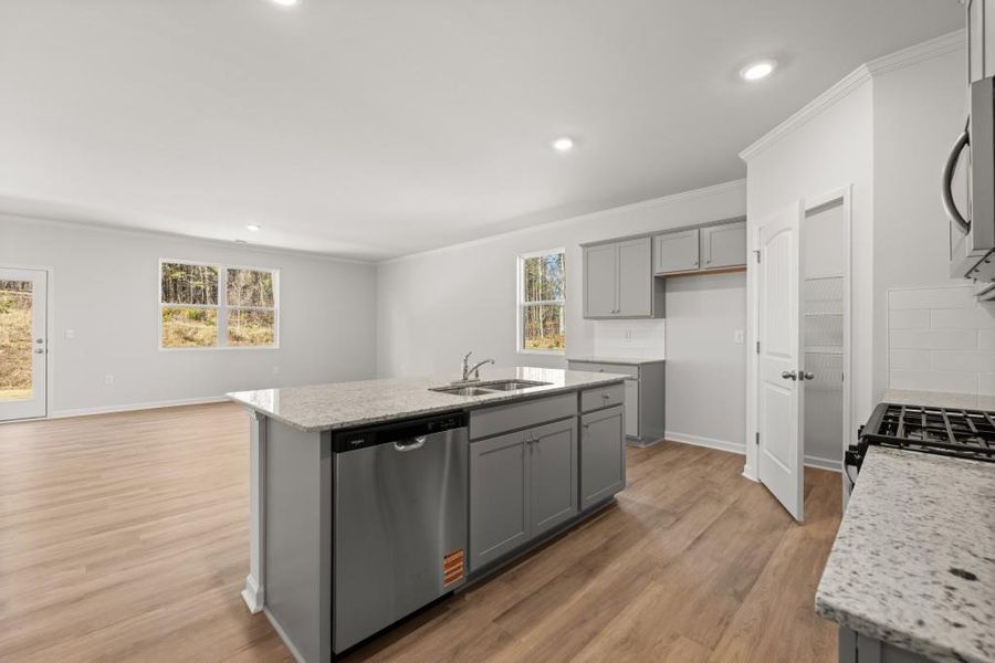 Furnished interior view inside a new home in Northwoods at Mirror Lake, Villa Rica (Image 5).