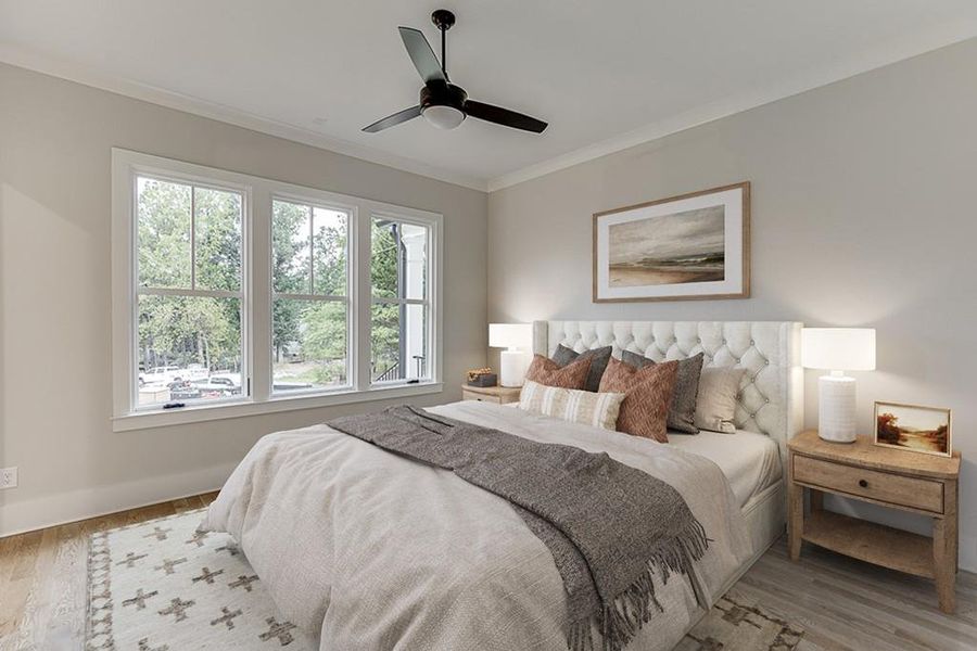 Furnished interior view inside a new home in , Cumming (Image 24).