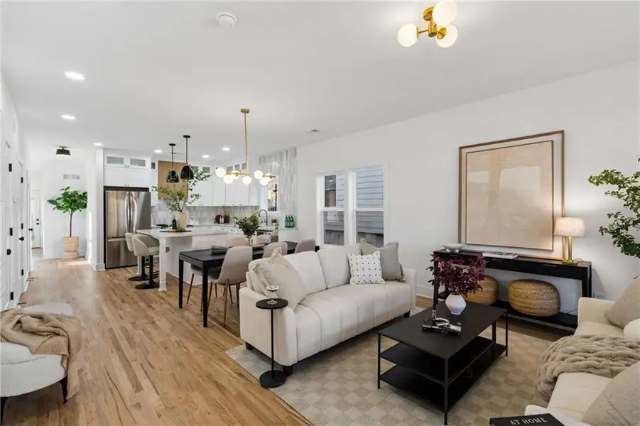 Furnished interior view inside a new home in , Atlanta (Image 5).