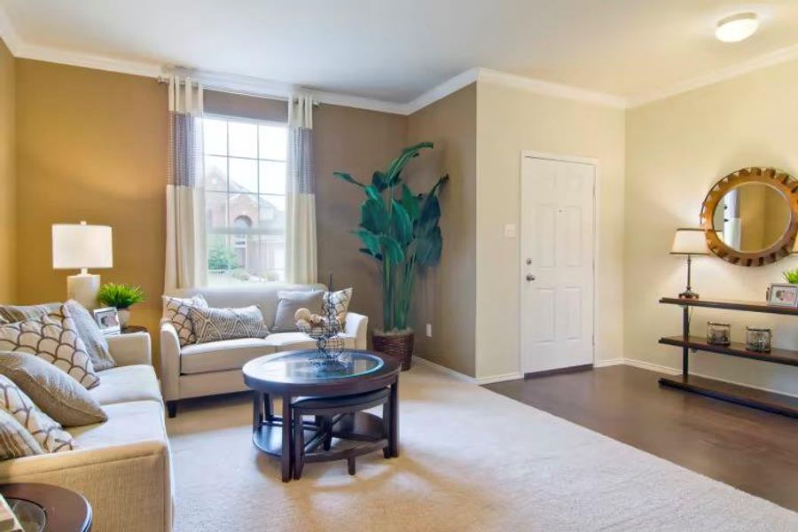 Photo of Centex model home with same floor plan, not of actual home listed.