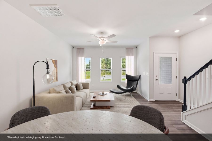Furnished interior view inside a new home in Lakeview Village, Charlotte (Image 5).