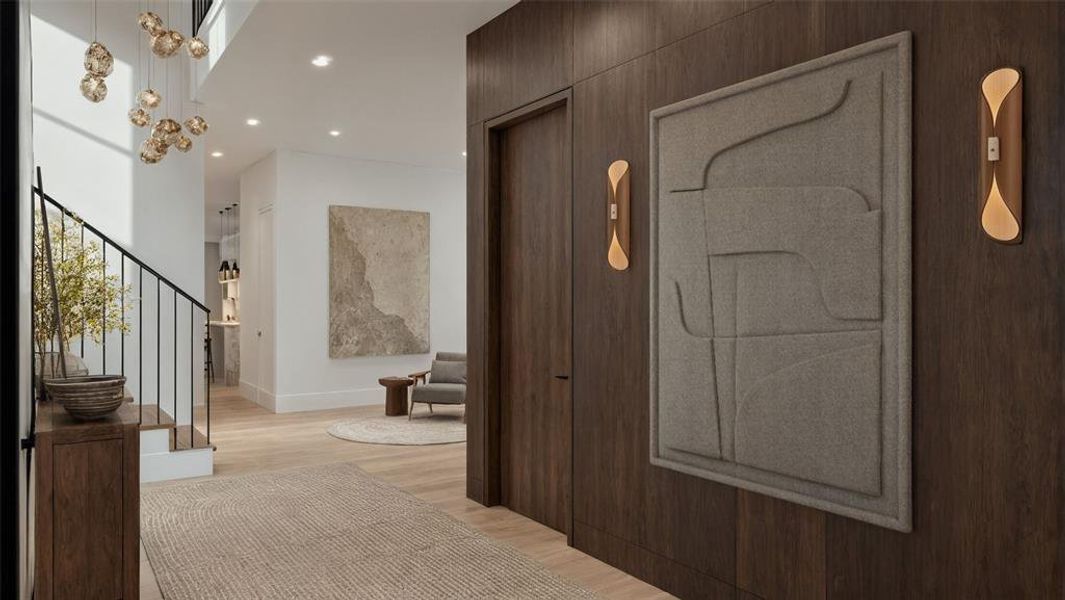 Furnished interior view inside a new home in , Dallas (Image 3).