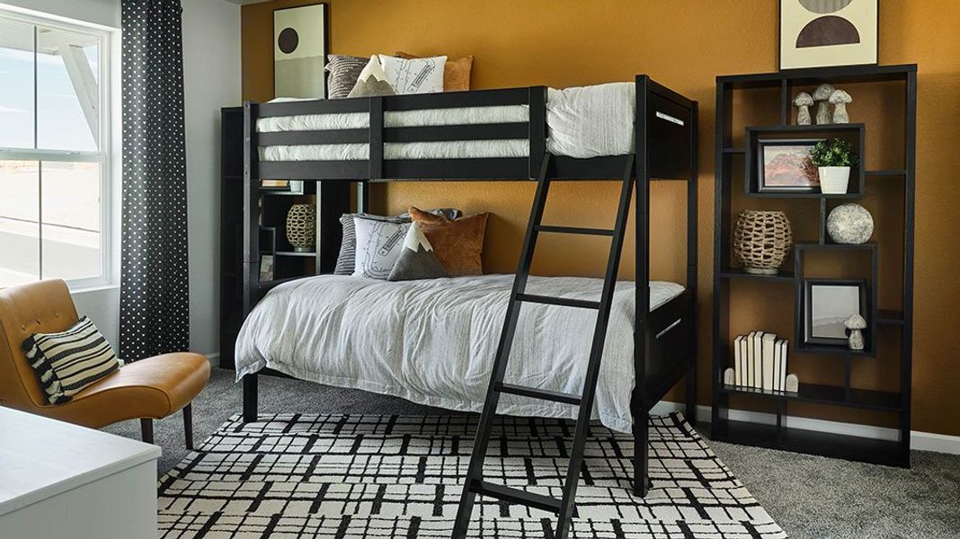 Representative furnished interior of a home built from the Ridgway by Taylor Morrison in The Fields at Looking Glass Town Collection, Parker (Image 28).