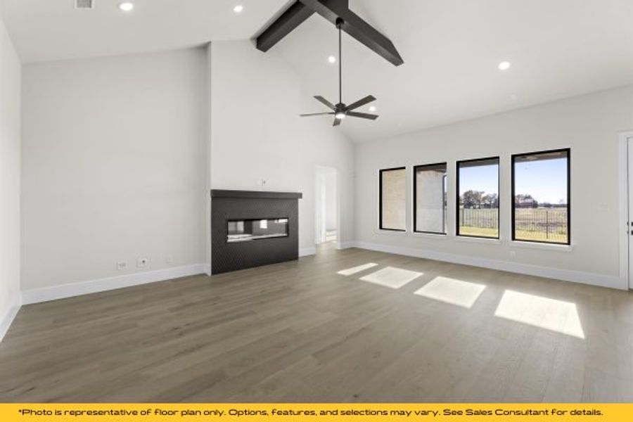 Representative unfurnished interior of a home built from the Bali by Stonefield Homes in Heath Golf and Yacht Club, Rockwall (Image 24).
