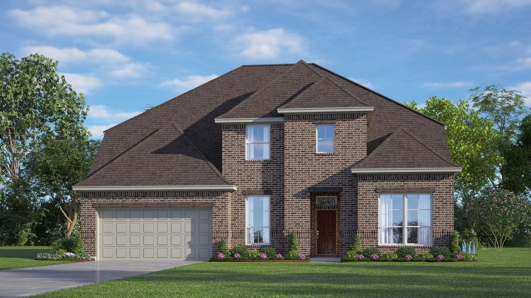 Representative exterior photo of a completed home built from the Concept 3473 by Risewell Homes in Silo Mills - Signature Series, Joshua, TX (Image 6).