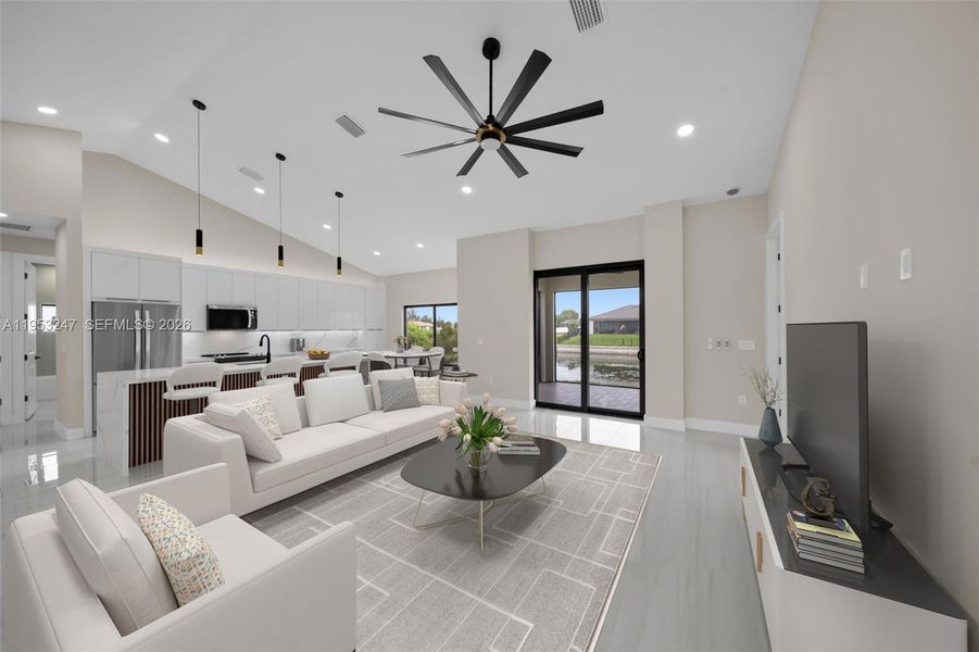 Furnished interior view inside a new home in , Cape Coral (Image 15).