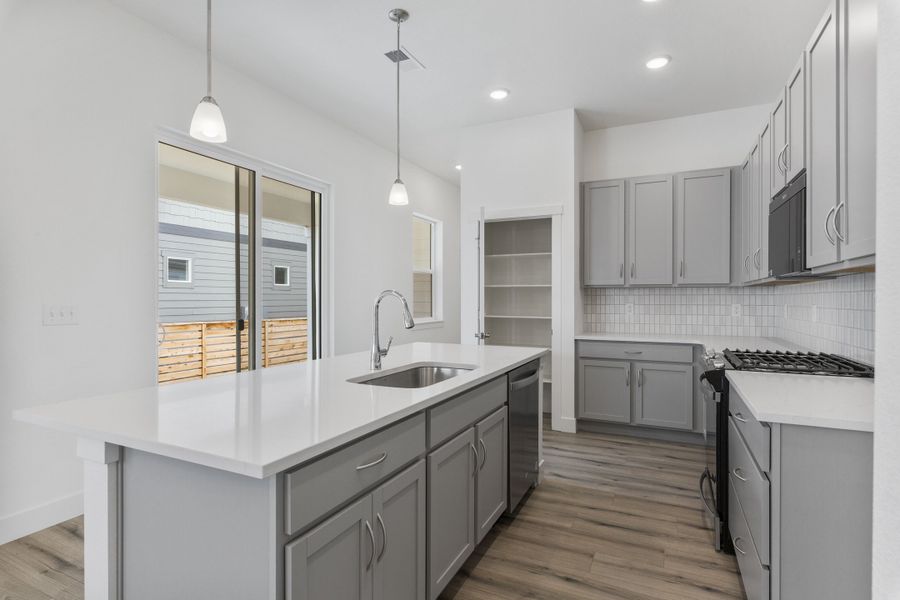 Furnished interior view inside a new home in Trailside on Harmony, Timnath (Image 6).