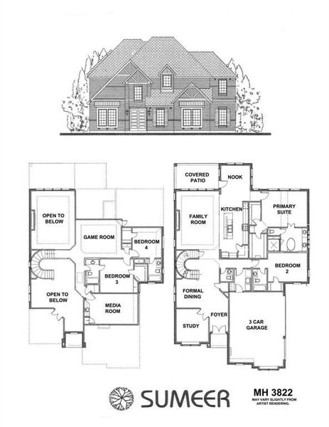 2D floor plan layout of this home in Malabar Hill, Prosper, TX (Image 5). 2D floor plan layout of this home in Malabar Hill, Prosper, TX (Image 5).