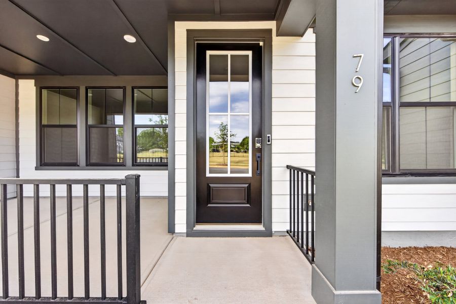 Exterior details and patio area of a home in Seven Oaks, Belmont (Image 22).