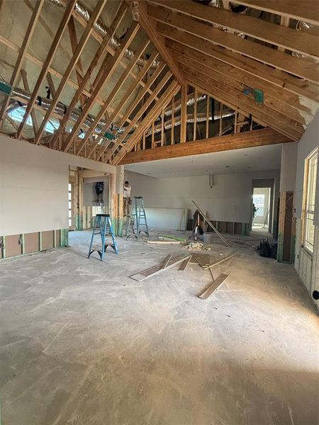 In-progress construction of a new home in , Celeste, TX (Image 3).