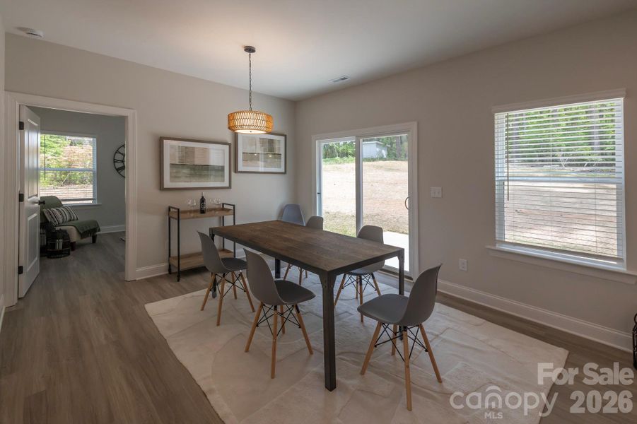 Furnished interior view inside a new home in , Charlotte (Image 17).