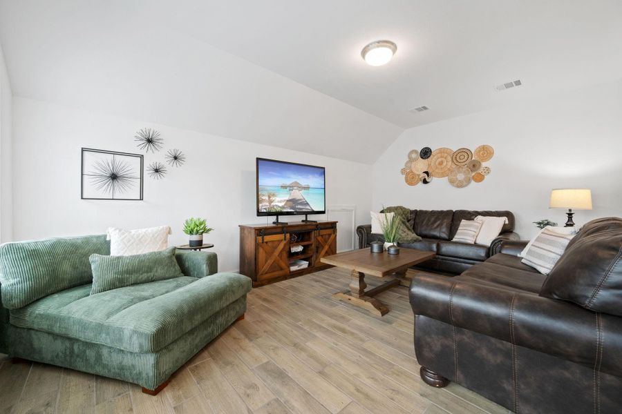 Furnished interior view inside a new home in The Highlands, Porter (Image 26).