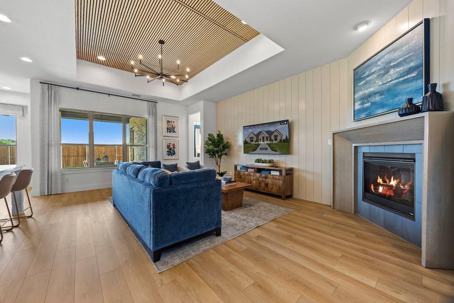 Representative furnished interior of a home built from the Lufkin by Windsor Homes in Oak Ridge Park, Corinth (Image 12).