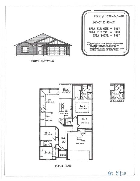 Visualize your future home with this thoughtfully designed floor plan and appealing front elevation.