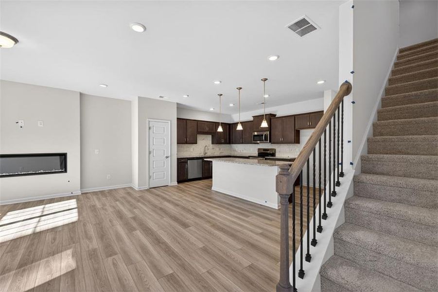 Furnished interior view inside a new home in Jameson Towns, Villa Rica (Image 9).