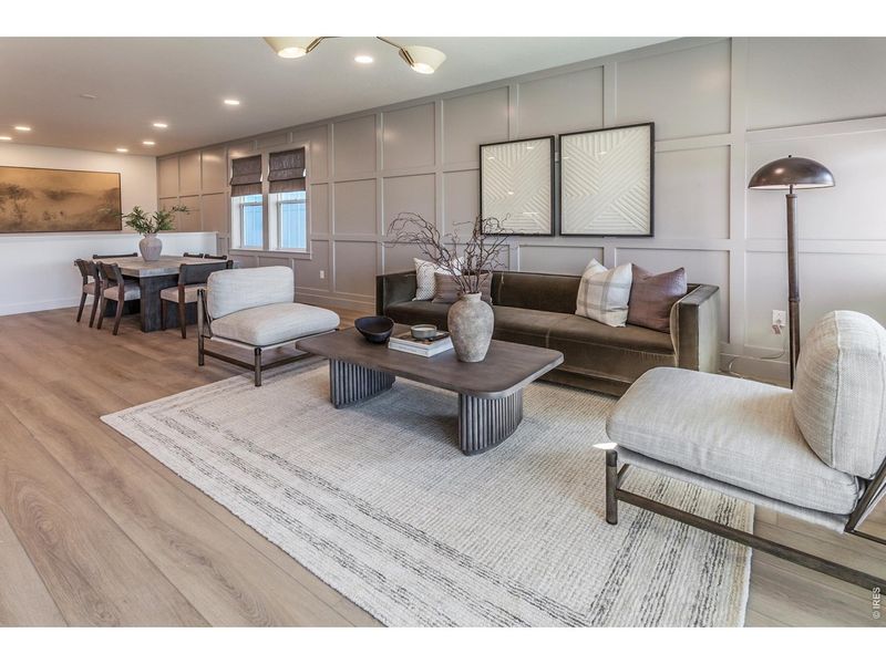 Furnished interior view inside a new home in Trailside Story Collection - Single Family Homes, Timnath (Image 12).