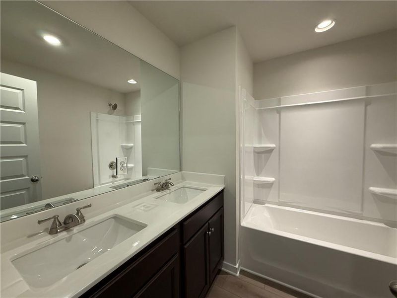 Furnished interior view inside a new home in The Towns at Auburn Station West, Auburn (Image 5).