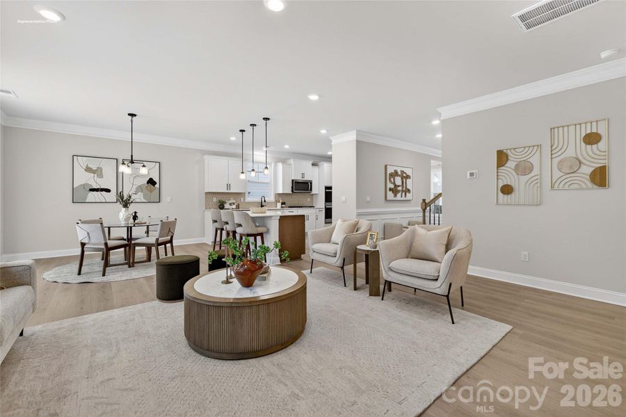 Furnished interior view inside a new home in Oak Grove Hill, Huntersville (Image 11).
