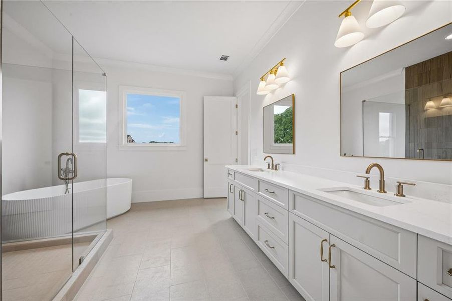 Furnished interior view inside a new home in , Bogart (Image 15).