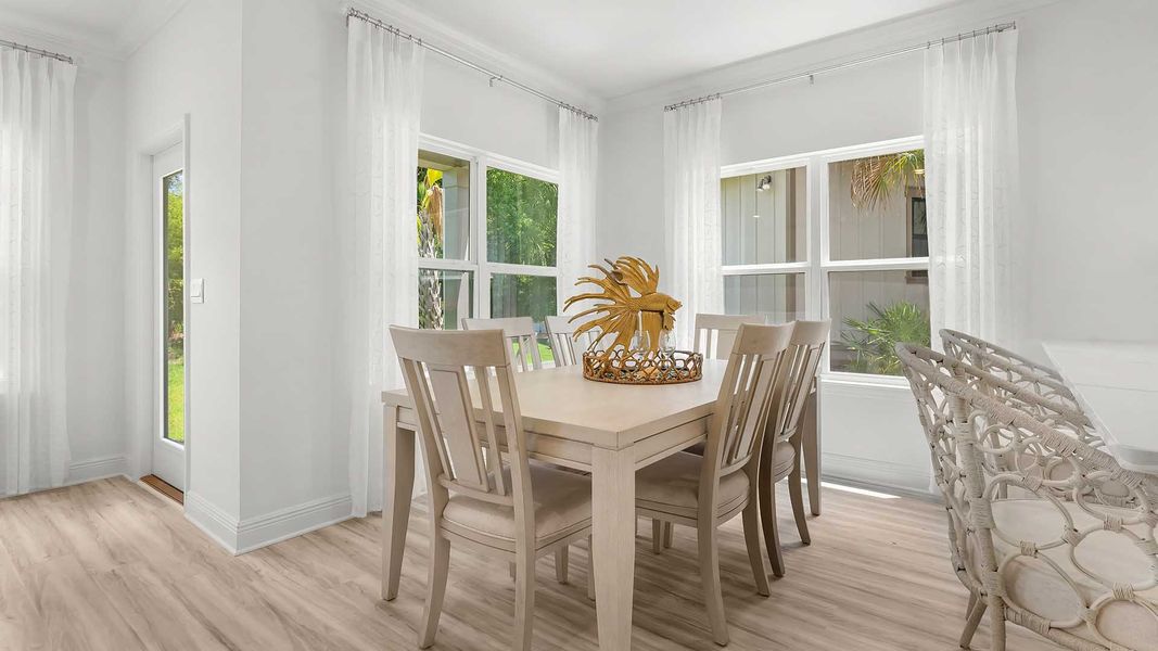 Furnished interior view inside a new home in Sanctuary Beach, Panama City Beach (Image 6).