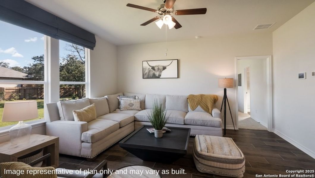 Furnished interior view inside a new home in Brookstone Creek, San Antonio (Image 5).