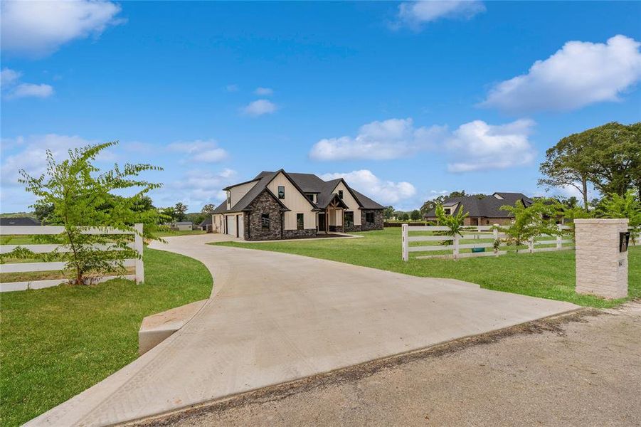 Front exterior of a new home in , Bullard, TX, highlighting curb appeal (Image 22).