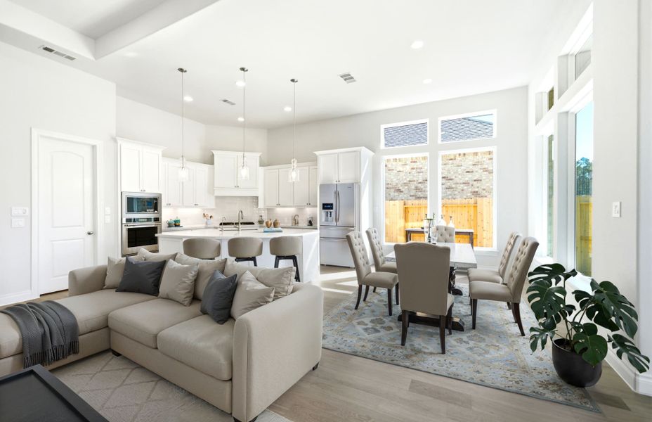 Furnished interior view inside a new home in The Highlands 55′, Porter (Image 6).