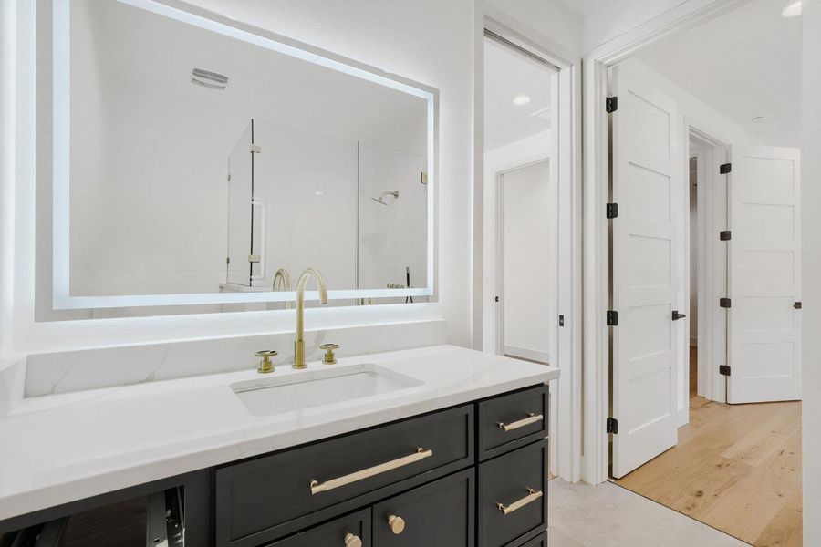 Guest Bathroom featuring vanity Guest Bathroom featuring vanity