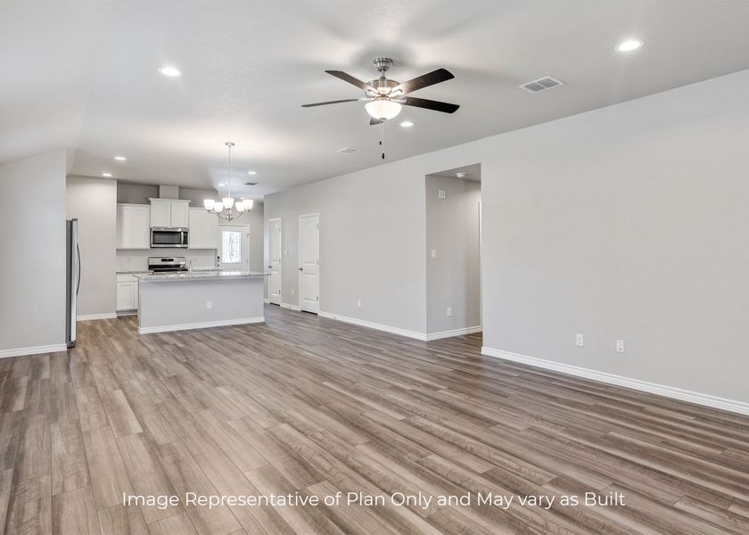 Representative unfurnished interior of a home built from the Seabrook by D.R. Horton in London Towne, Corpus Christi (Image 15). Representative unfurnished interior of a home built from the Seabrook by D.R. Horton in London Towne, Corpus Christi (Image 15).