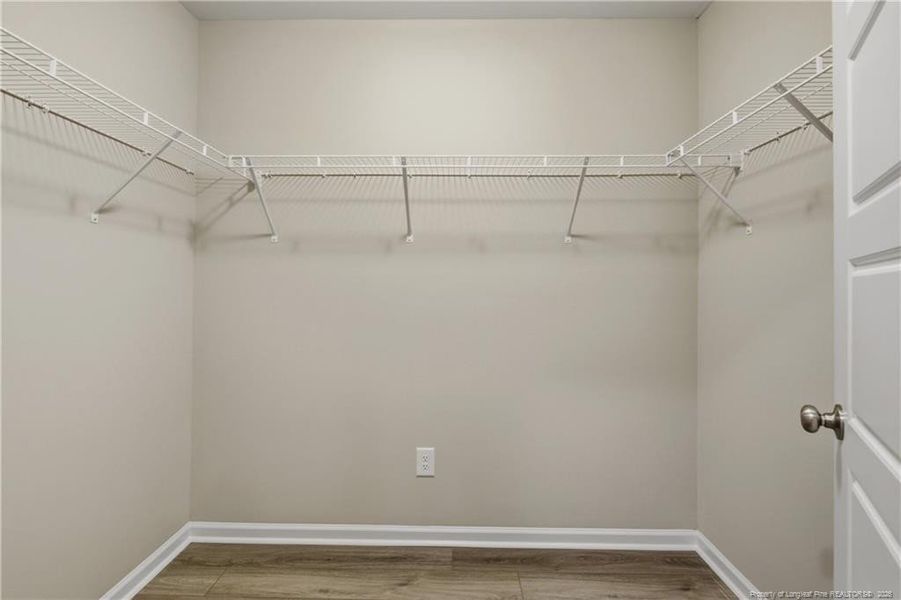 Walk in closet for master