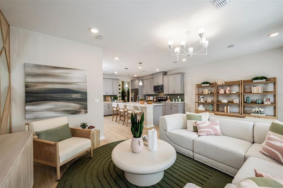 Furnished interior view inside a new home in Aulin Square, Oviedo (Image 8).