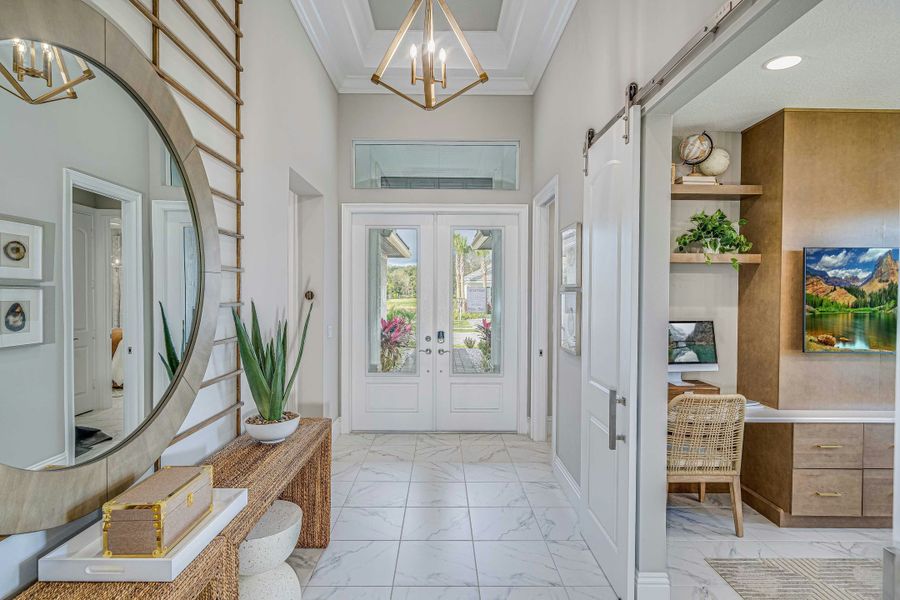 Representative furnished interior of a home built from the Cecelia 43 by GHO Homes in Tesoro Club, Port St. Lucie (Image 8).