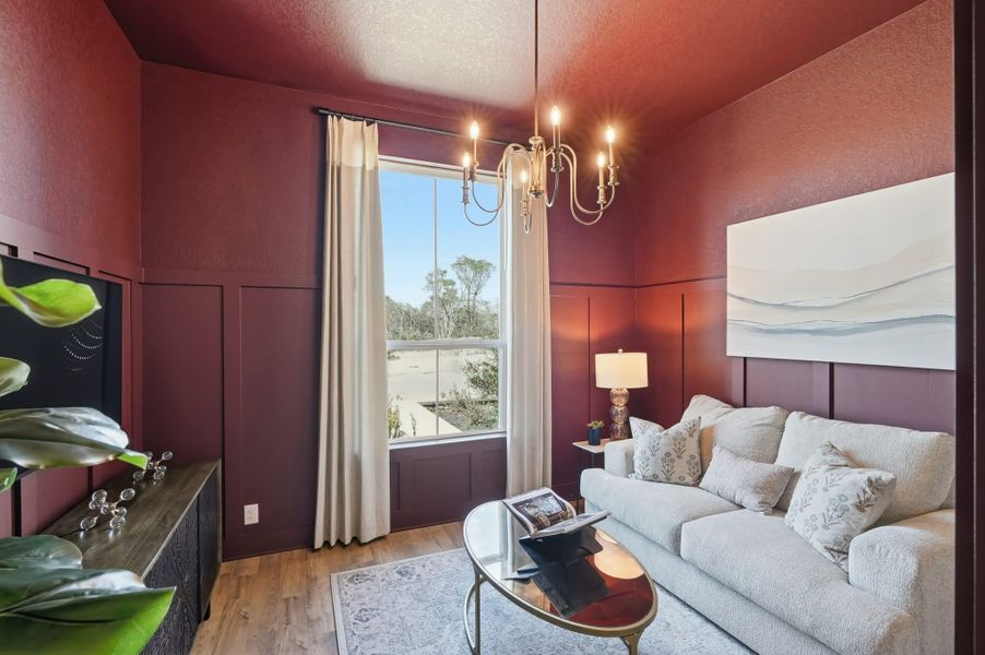 Furnished interior view inside a new home in Prominence, San Antonio (Image 9).