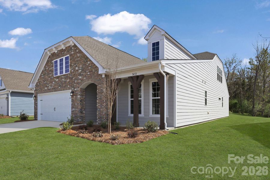 Front exterior of a new home in Roselyn, Lancaster, SC, highlighting curb appeal (Image 16).
