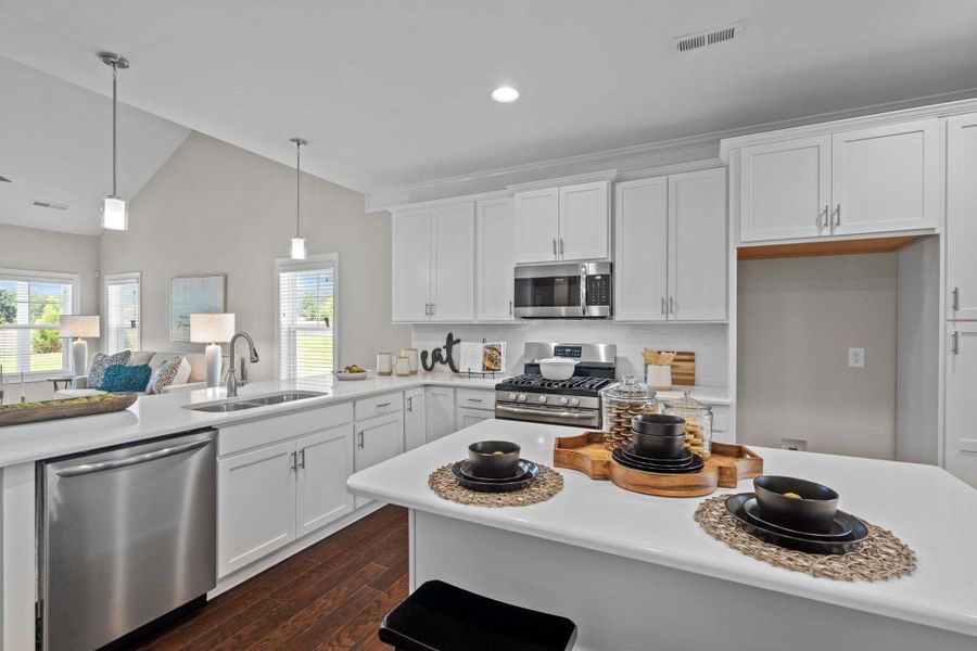 Representative furnished interior of a home built from the Rivermist by Caviness & Cates Communities in Maggie Way, Wendell (Image 223).