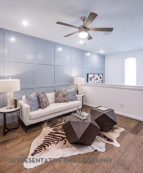 Furnished interior view inside a new home in Bridgeland Central, Cypress (Image 13). Furnished interior view inside a new home in Bridgeland Central, Cypress (Image 13).