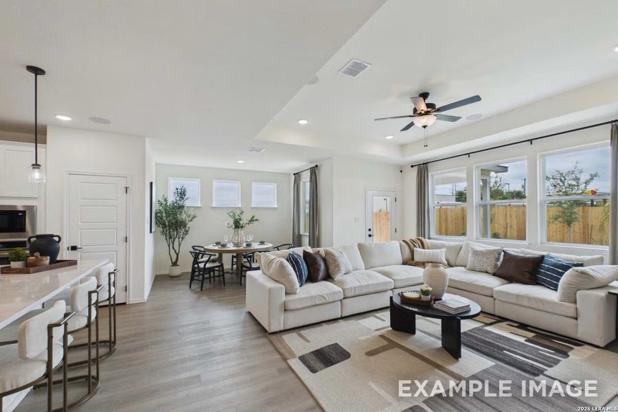 Furnished interior view inside a new home in Morgan Meadows, San Antonio (Image 14).