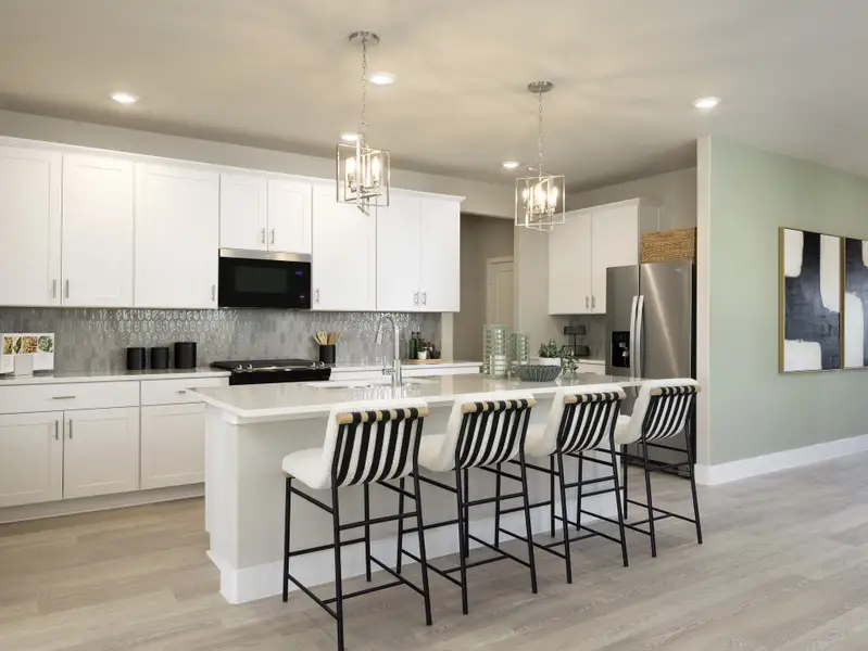 Furnished interior view inside a new home in Lakehaven - Signature Series, Farmersville (Image 4).