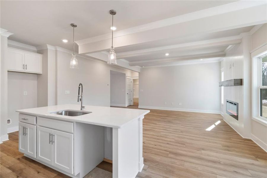 Furnished interior view inside a new home in Rosewood Lake Estates, Hoschton (Image 6).