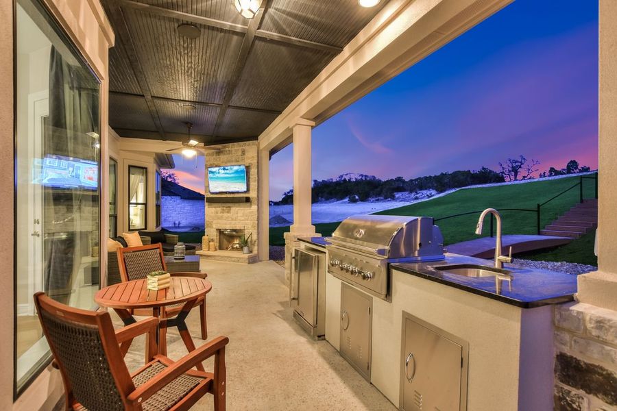 Representative exterior details of a home built from the Siena II by Giddens Homes in Clearwater Ranch, Liberty Hill (Image 56).