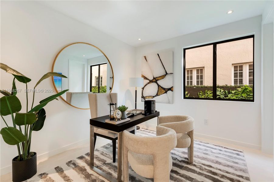 Furnished interior view inside a new home in , Miami (Image 10).