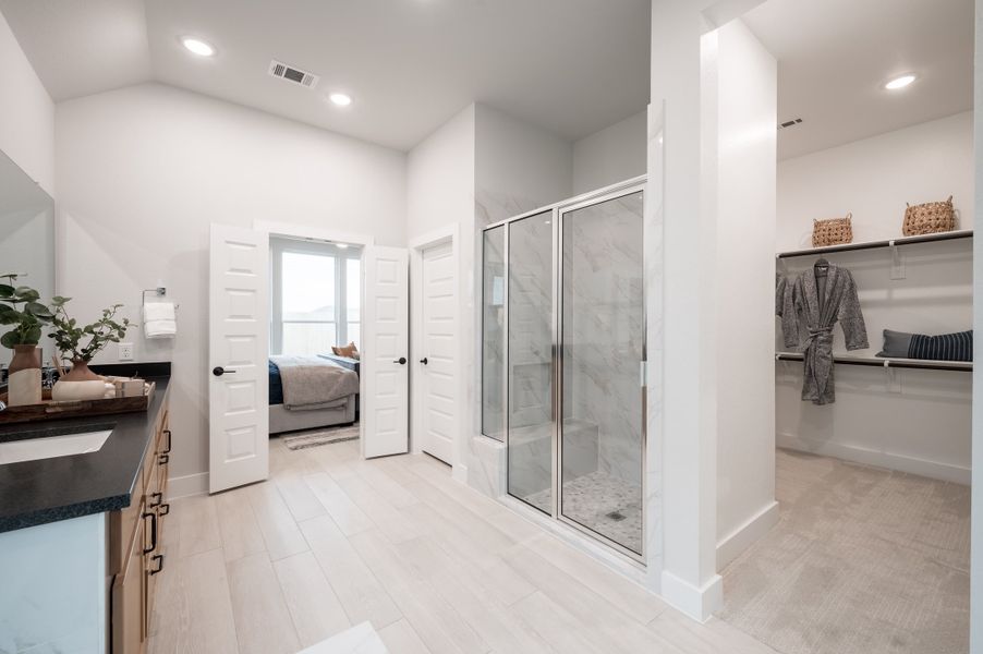 Representative furnished interior of a home built from the Falcon by Tri Pointe Homes in Trillium, Richmond (Image 37).