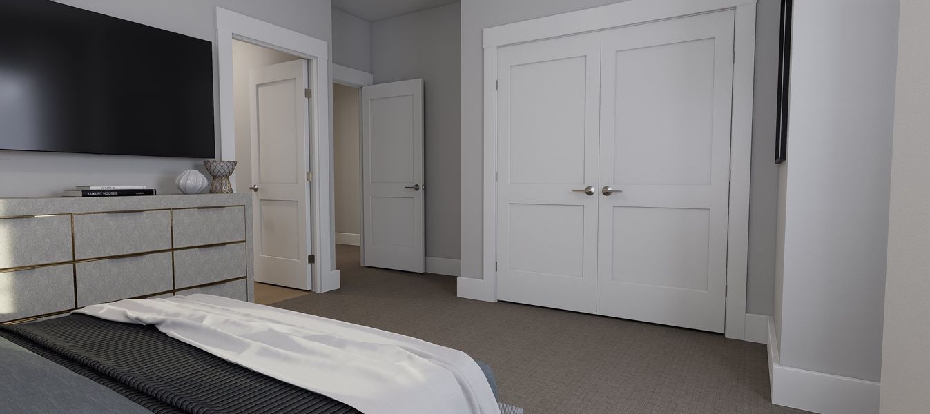 Representative furnished interior of a home built from the Willow by Baker Residential in Atwater Station - Village Collection, Fuquay Varina (Image 17).